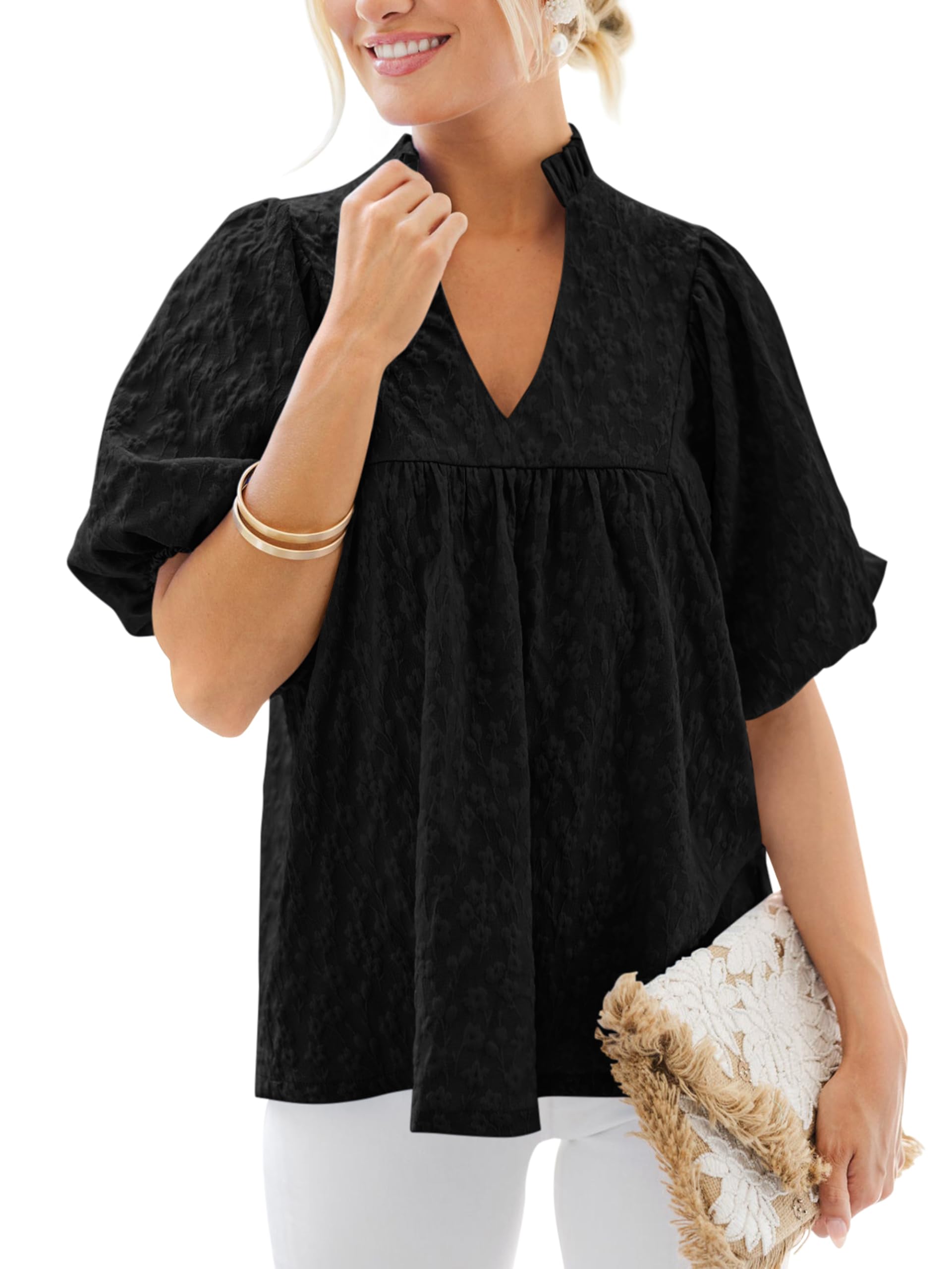 Blusa Mascomoda Summer Tops 2025 Para Mujer Negra Talla M - Venta Internacional.