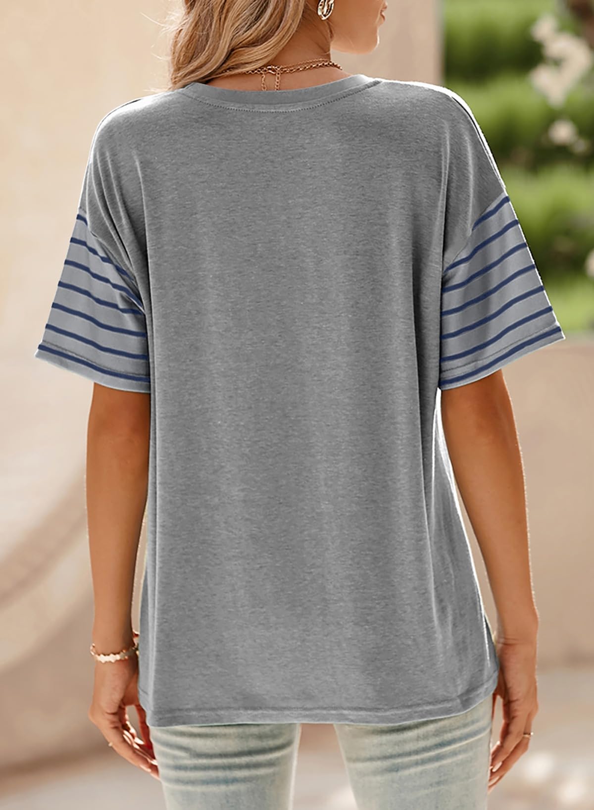 Foto 6 pulgar | Camisetas Extragrandes Para Mujer, Verano 2025 Y Primavera, De Tops Dokotoo - Venta Internacional.