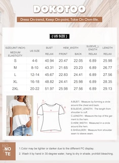 Foto 6 | Camisetas Extragrandes Para Mujer, Verano 2025 Y Primavera, De Tops Dokotoo - Venta Internacional.