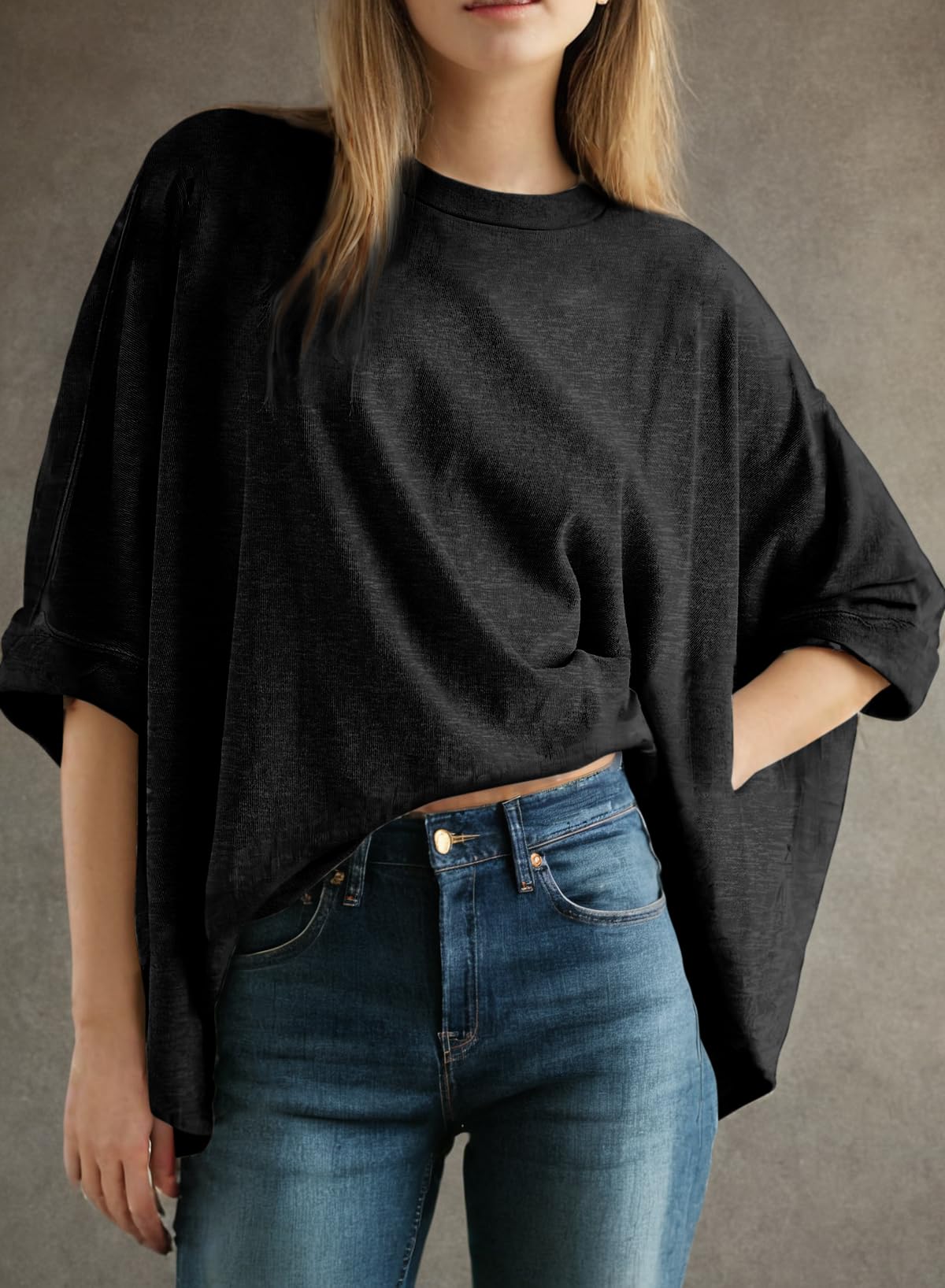 Foto 2 | Tops Dokotoo Summer - Camisetas Para Mujer, Talla Grande, Color Negro - Venta Internacional.