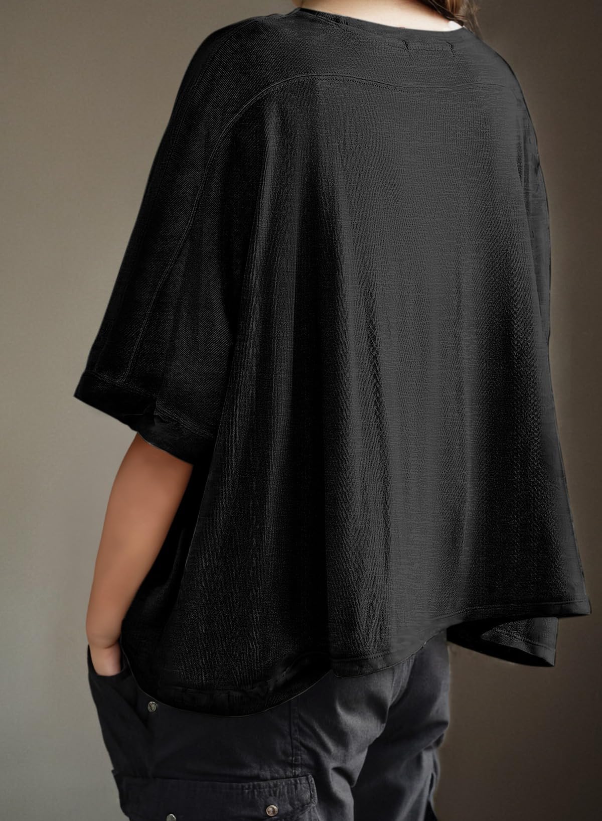 Foto 6 pulgar | Tops Dokotoo Summer - Camisetas Para Mujer, Talla Grande, Color Negro - Venta Internacional.