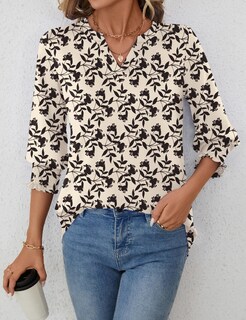 Foto 6 | Camisa Lomon Para Mujer, Verano 2025, Manga 3/4, Cuello En V - Venta Internacional.