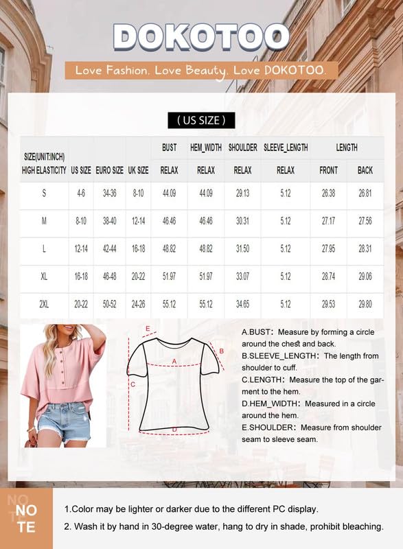 Foto 7 pulgar | Blusa Dokotoo De Punto Gofrado Con Mangas 3/4 Para Mujer, Color Blanco - Venta Internacional.