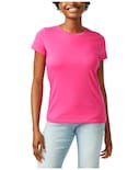 Camiseta Nautica Para Mujer, Corte Clásico, Cuello Redondo, Clase J, Leis, Rosa - Venta Internacional.
