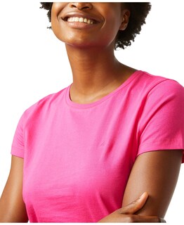 Foto 2 | Camiseta Nautica Para Mujer, Corte Clásico, Cuello Redondo, Clase J, Leis, Rosa - Venta Internacional.