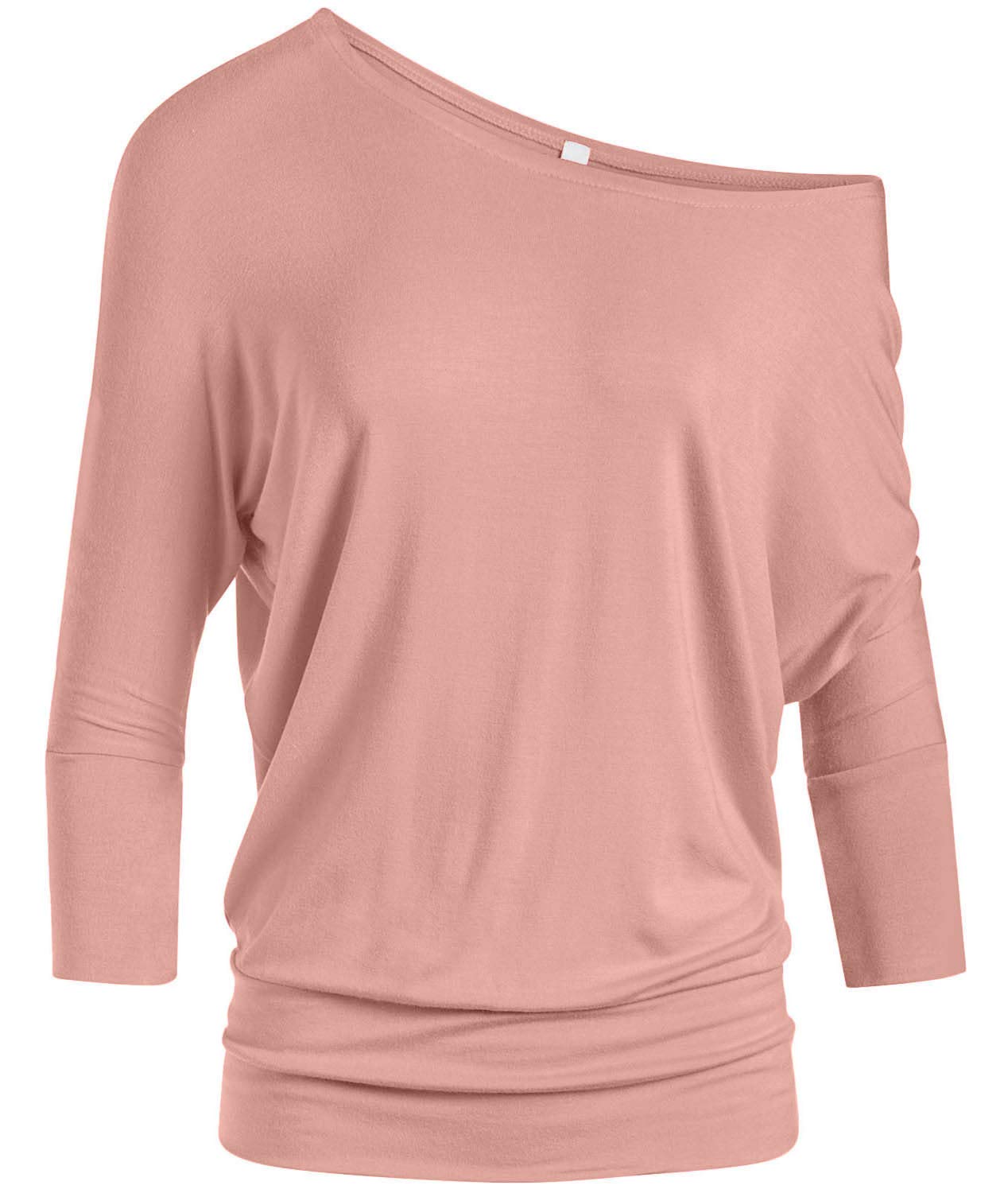 Foto 2 pulgar | Jersey Simlu Para Mujer, Jersey Con Hombros Descubiertos, Color Rosa - Venta Internacional.