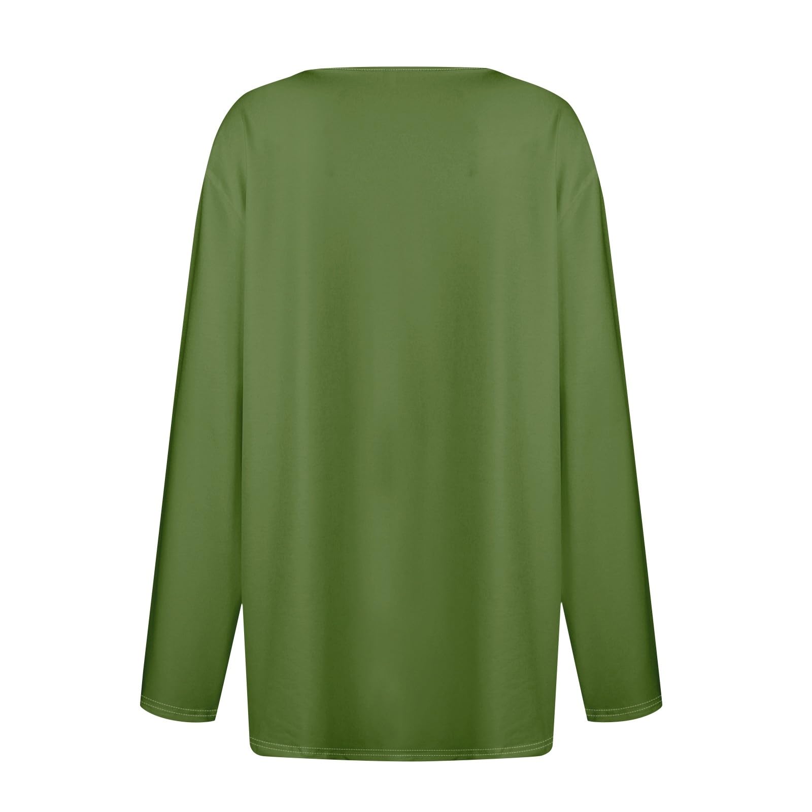 Foto 6 pulgar | Blusas De Manga Larga Con Cuello En V Y Botones Casuales, Túnicas Elegantes - Venta Internacional.