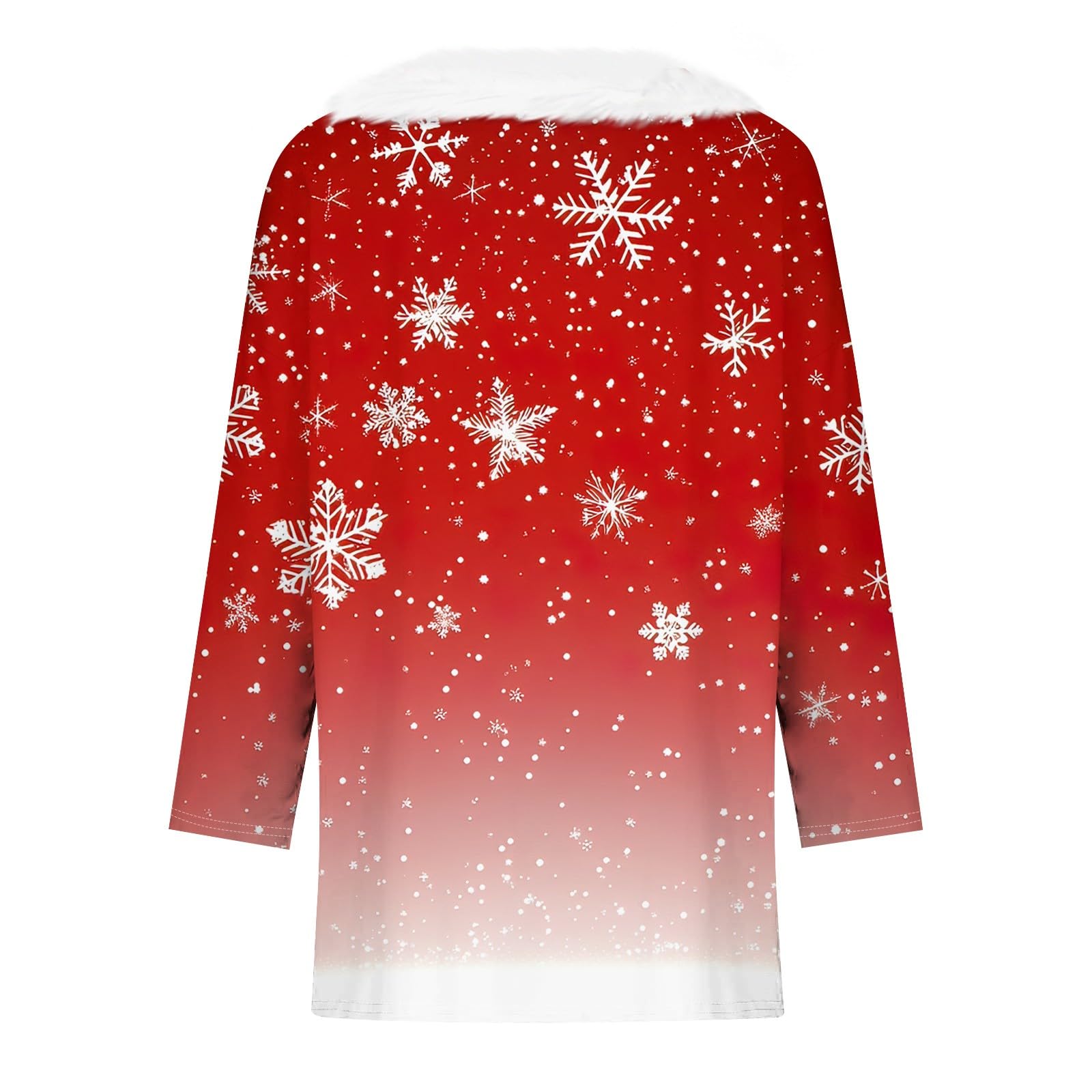 Foto 6 pulgar | Camisas Navideñas Cotecram 2024 Divertidas Impresas En 3d Con Forro Polar Navideño Con Cuello En V - Venta Internacio