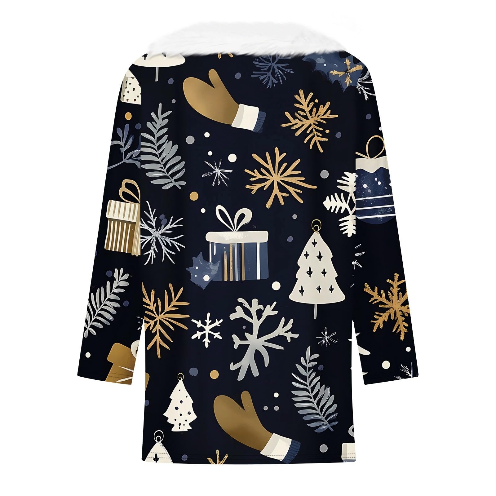 Foto 6 pulgar | Jersey Navideño Cotecram 2024 De Forro Polar Con Manga 3/4, Talla Grande - Venta Internacional.