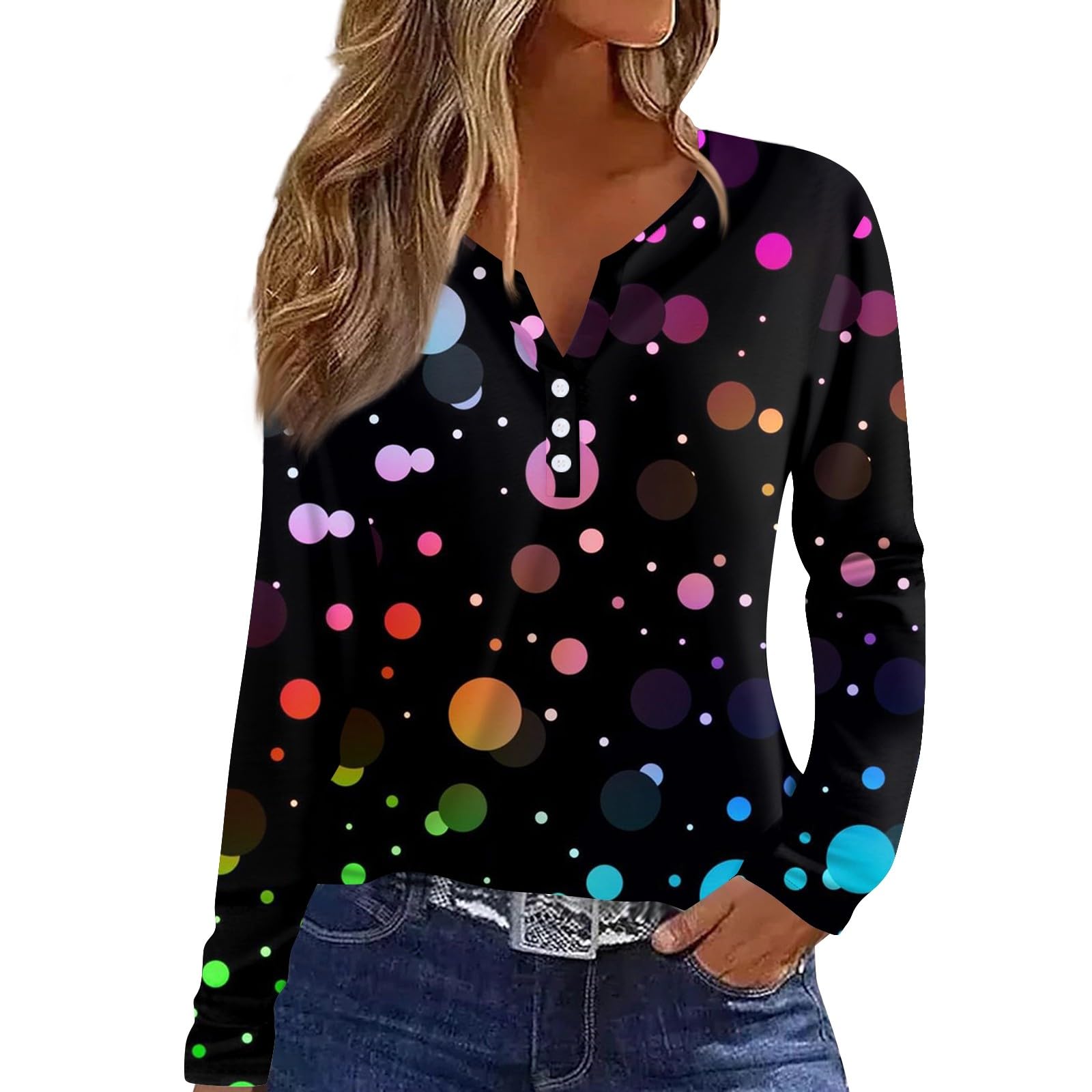 Top Tipo Túnica Cotecram Today 2024, Holgado, Cuello En V, Estampado Floral - Venta Internacional. $506