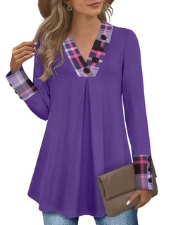 Foto 1 | Blusas Tipo Túnica Messic Dressy Para Mujer, Otoño-invierno, Talla Grande - Venta Internacional.