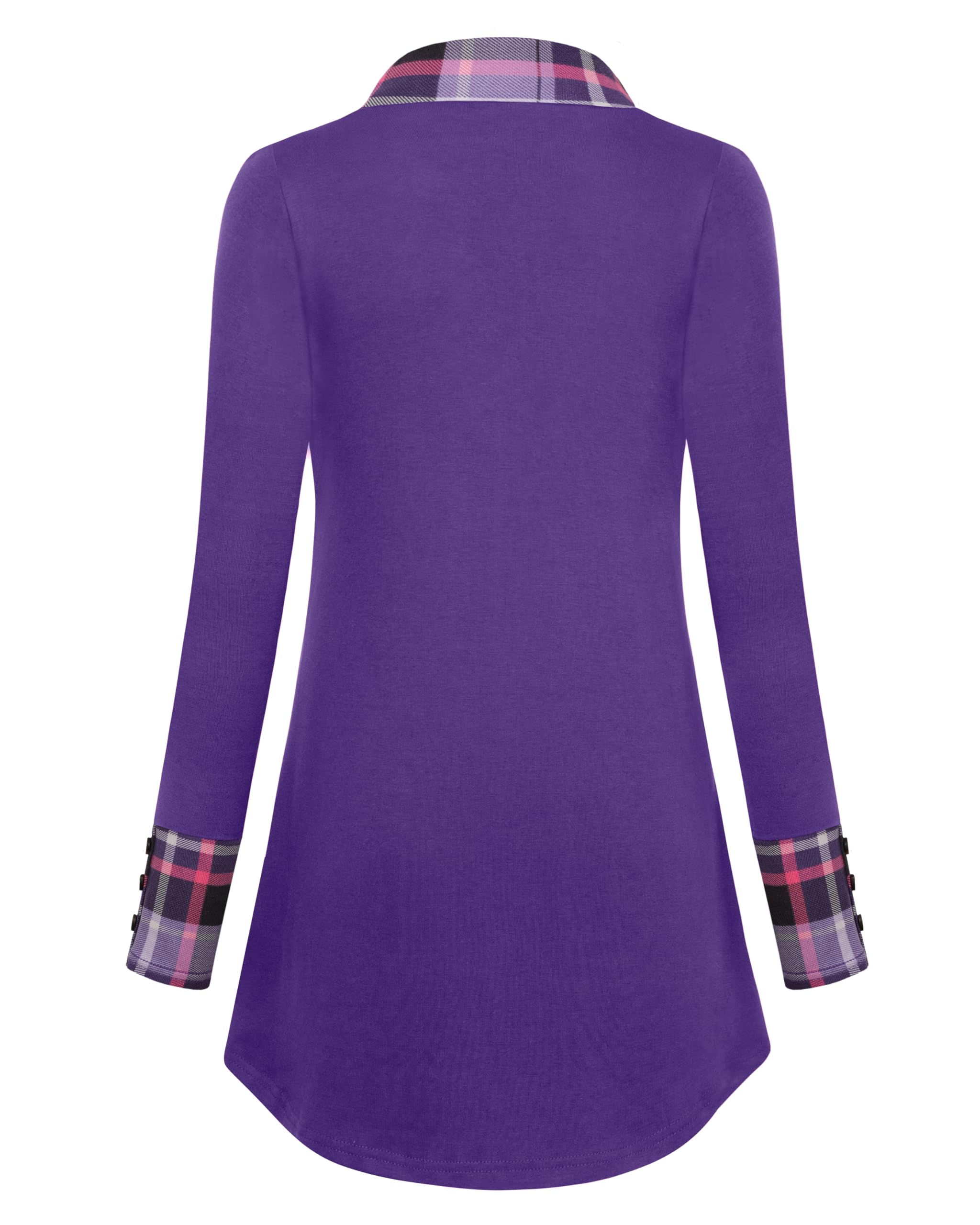 Foto 4 pulgar | Blusas Tipo Túnica Messic Dressy Para Mujer, Otoño-invierno, Talla Grande - Venta Internacional.