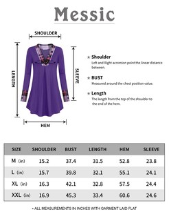 Foto 6 | Blusas Tipo Túnica Messic Dressy Para Mujer, Otoño-invierno, Talla Grande - Venta Internacional.