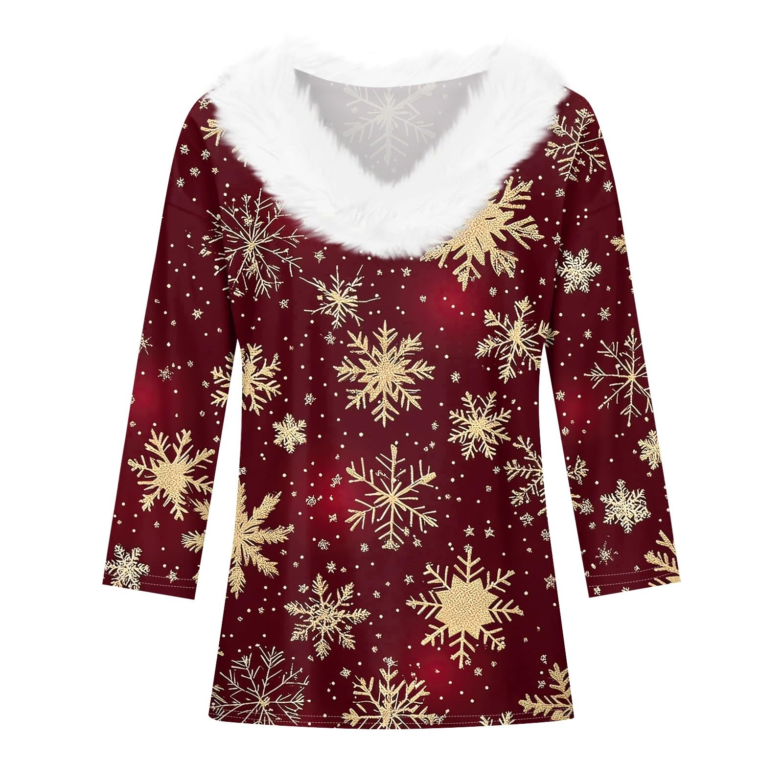 Foto 5 pulgar | Camisas Navideñas Cotecram 2024 Divertidas Camisetas Navideñas Impresas En 3d Para Mujer - Venta Internacional.