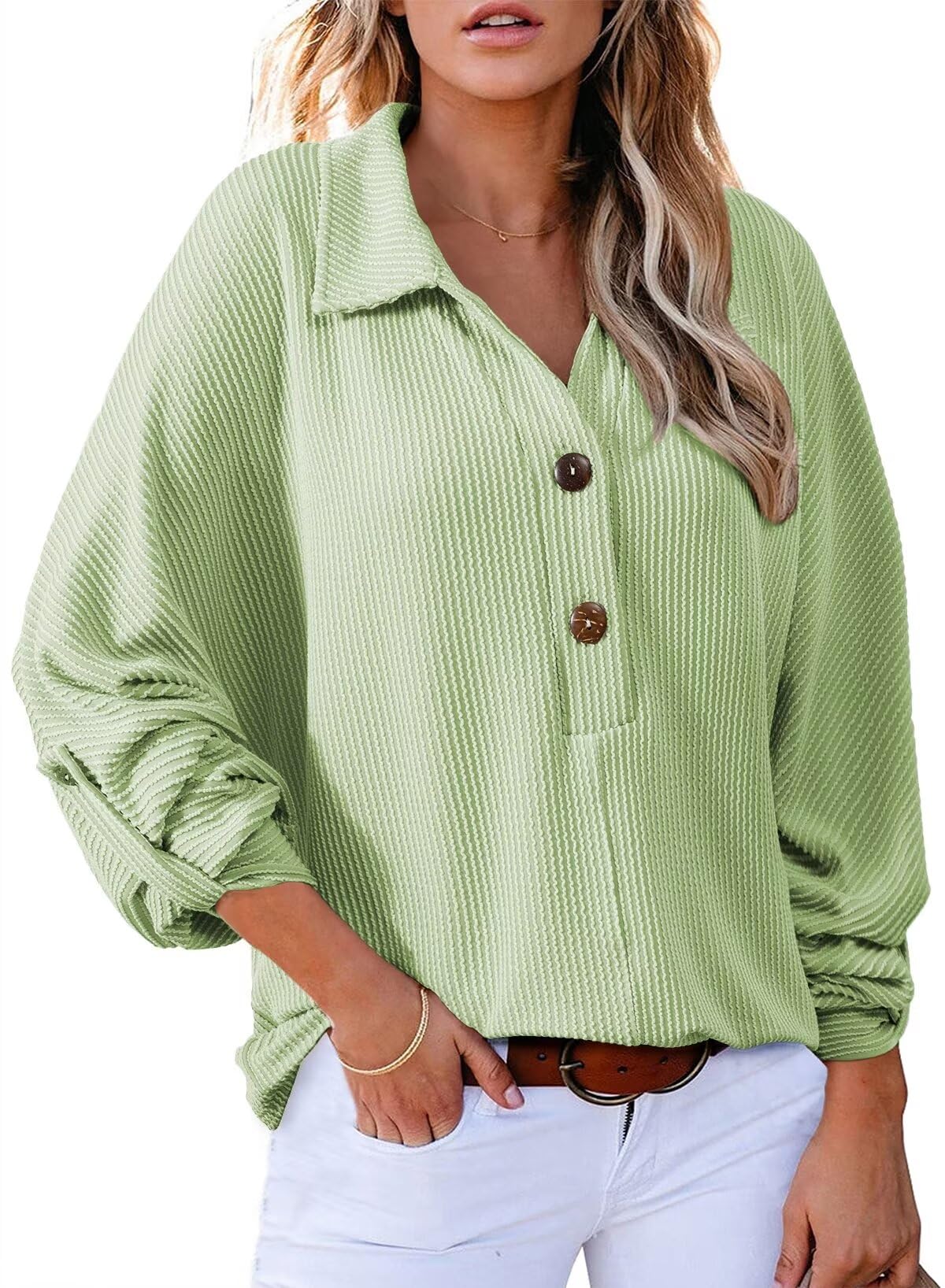 Foto 2 pulgar | Camiseta Tipo Túnica Astylish Con Cuello En V, Color Aguamarina, Para Mujer, Talla Xxl - Venta Internacional.