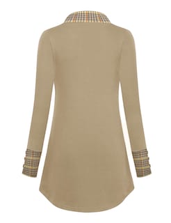 Foto 3 | Blusas De Invierno Messic Para Mujer 2024, Manga Larga, Cuello En V, Xxl - Venta Internacional.