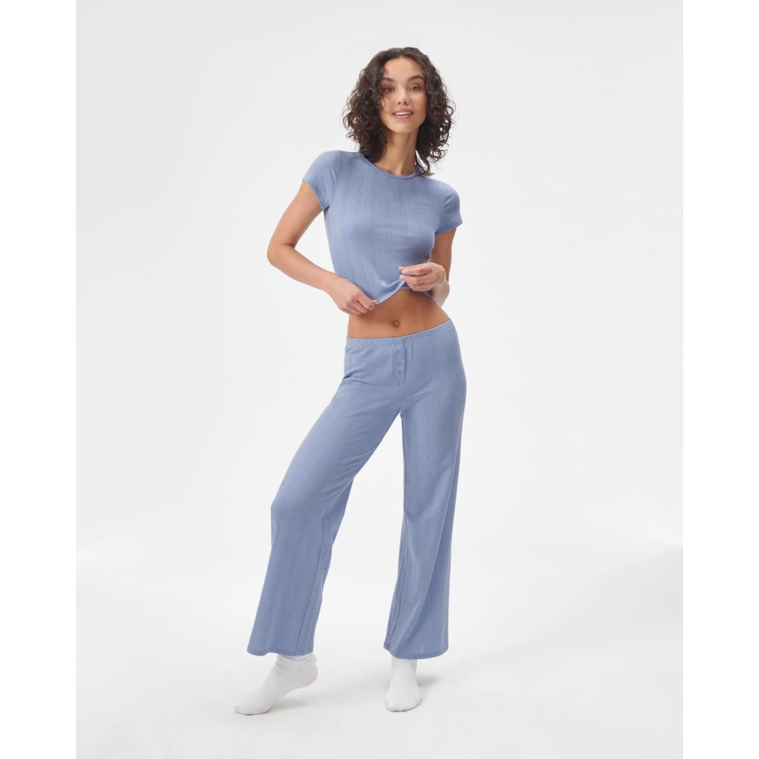 Foto 4 | Camiseta Florence By Mills Para Mujer Cozy Crush Easy Ribbed - Venta Internacional.