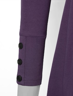 Foto 5 | Camiseta Tipo Túnica Messic De Manga Larga Para Invierno Para Mujer, Color Morado Oscuro - Venta Internacional.