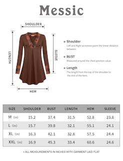 Foto 6 | Sudadera Tipo Túnica Messic Para Mujer, Color Rojo Marrón, Talla L - Venta Internacional.