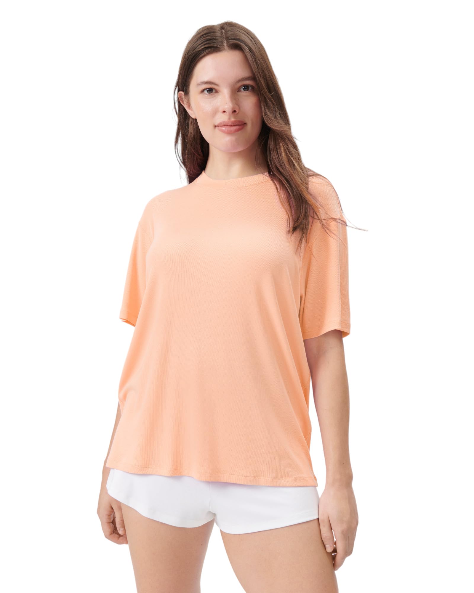 Foto 2 pulgar | Camiseta Florence By Mills Cozy Crush Para Mujer Soft Peach Xs - Venta Internacional.