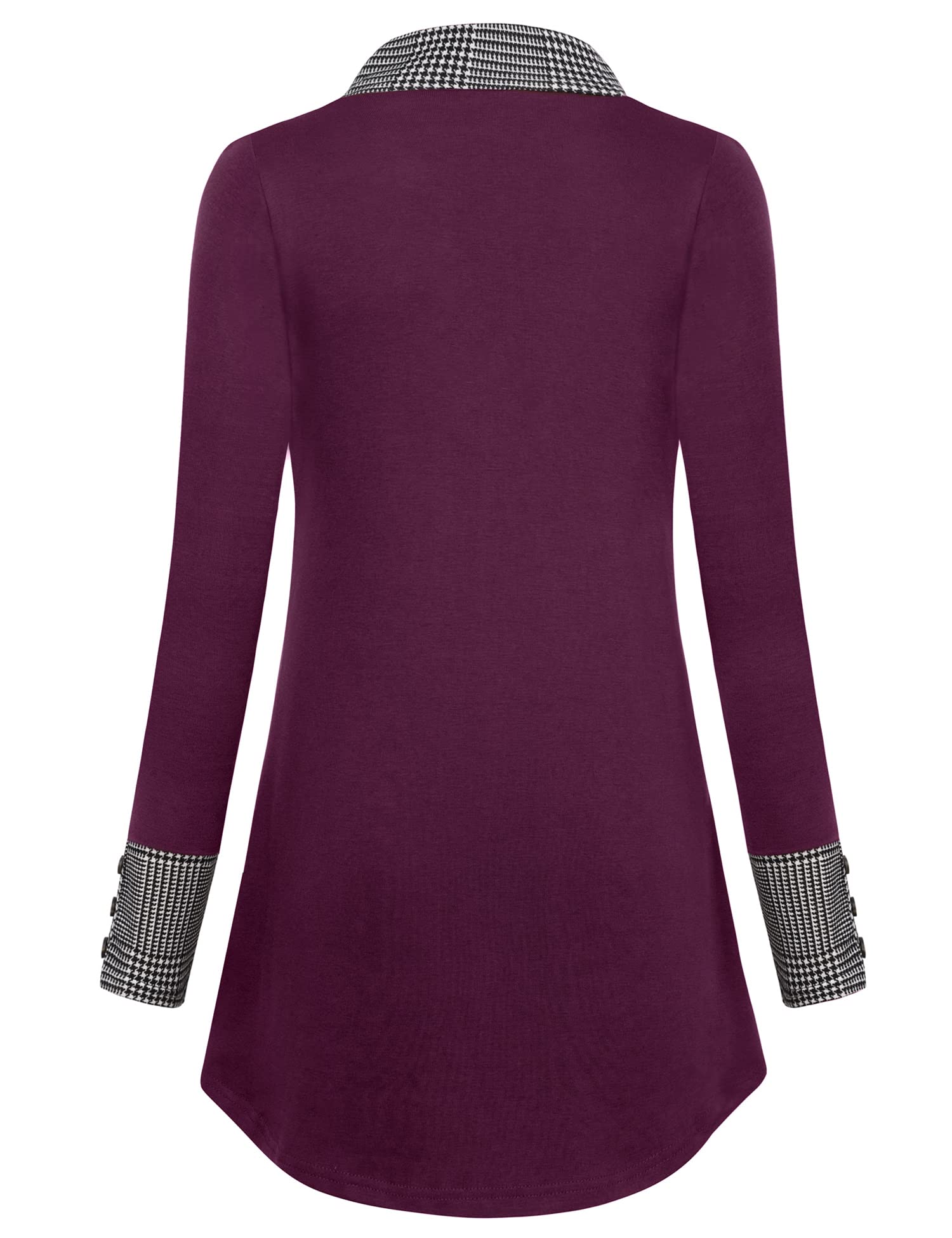 Foto 4 pulgar | Jersey Tipo Túnica Messic Winter Para Mujer, Color Magenta, Talla M - Venta Internacional.