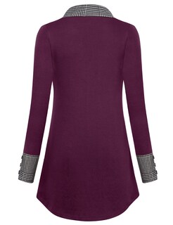 Foto 3 | Jersey Tipo Túnica Messic Winter Para Mujer, Color Magenta, Talla M - Venta Internacional.