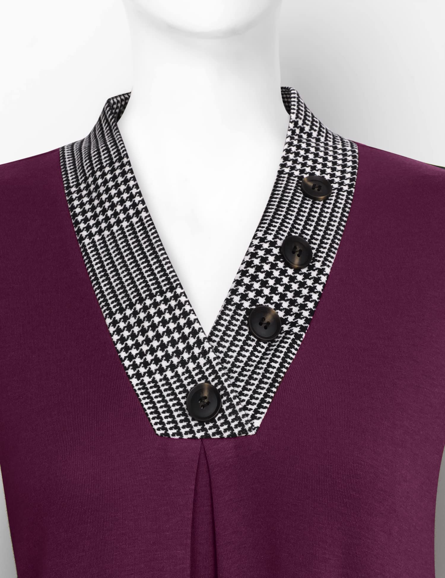 Foto 4 | Jersey Tipo Túnica Messic Winter Para Mujer, Color Magenta, Talla M - Venta Internacional.