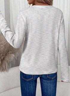 Foto 3 | Top Dokotoo Para Mujer Manga Larga Cuello En V Tejido Gofrado Blanco Xl - Venta Internacional.