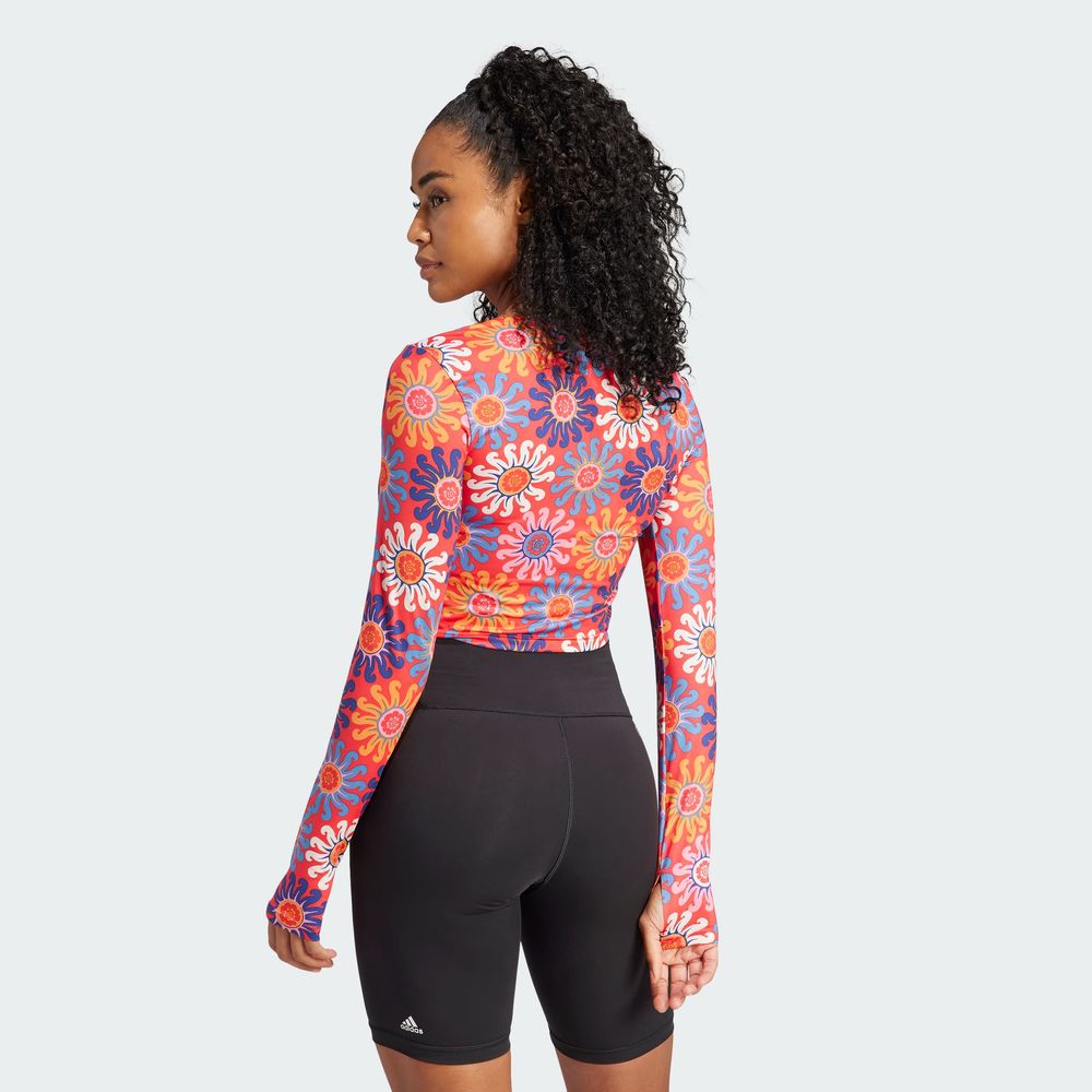 Foto 4 | Playera Adidas X Farm Rio para Mujer
