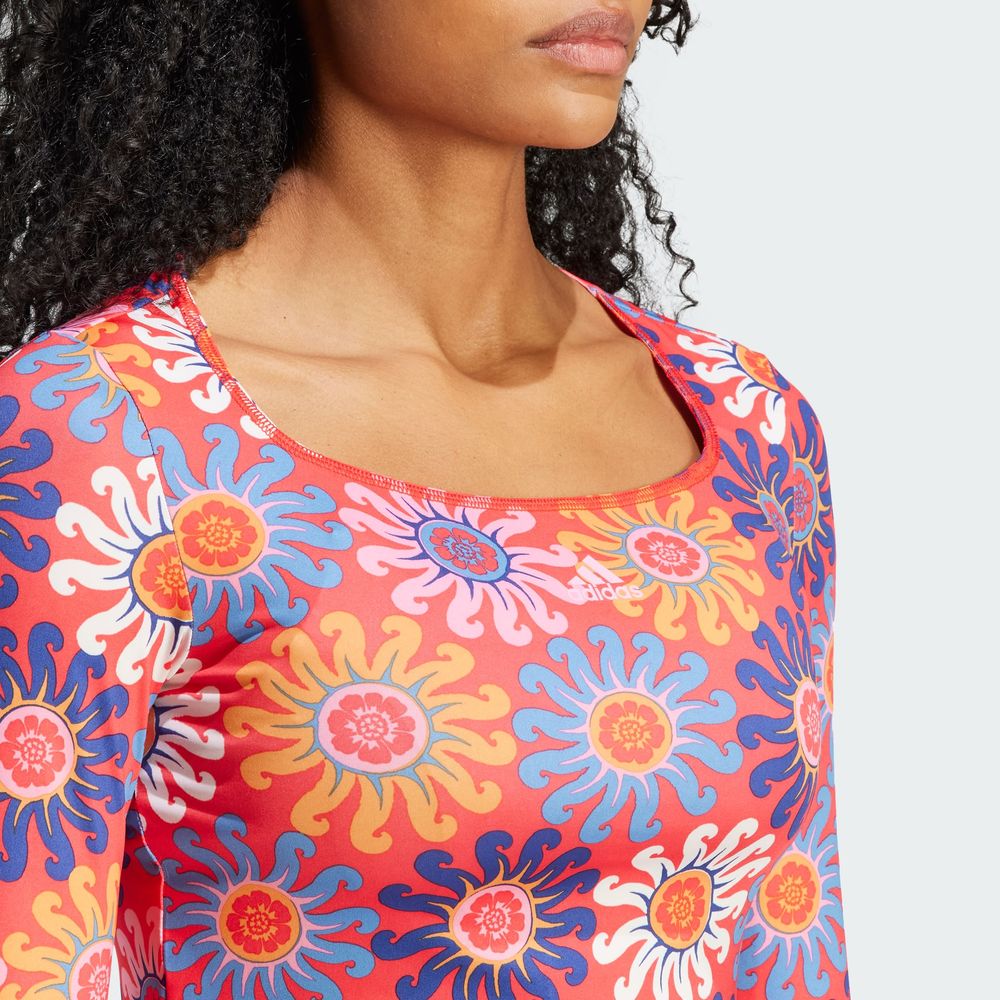Foto 6 | Playera Adidas X Farm Rio para Mujer