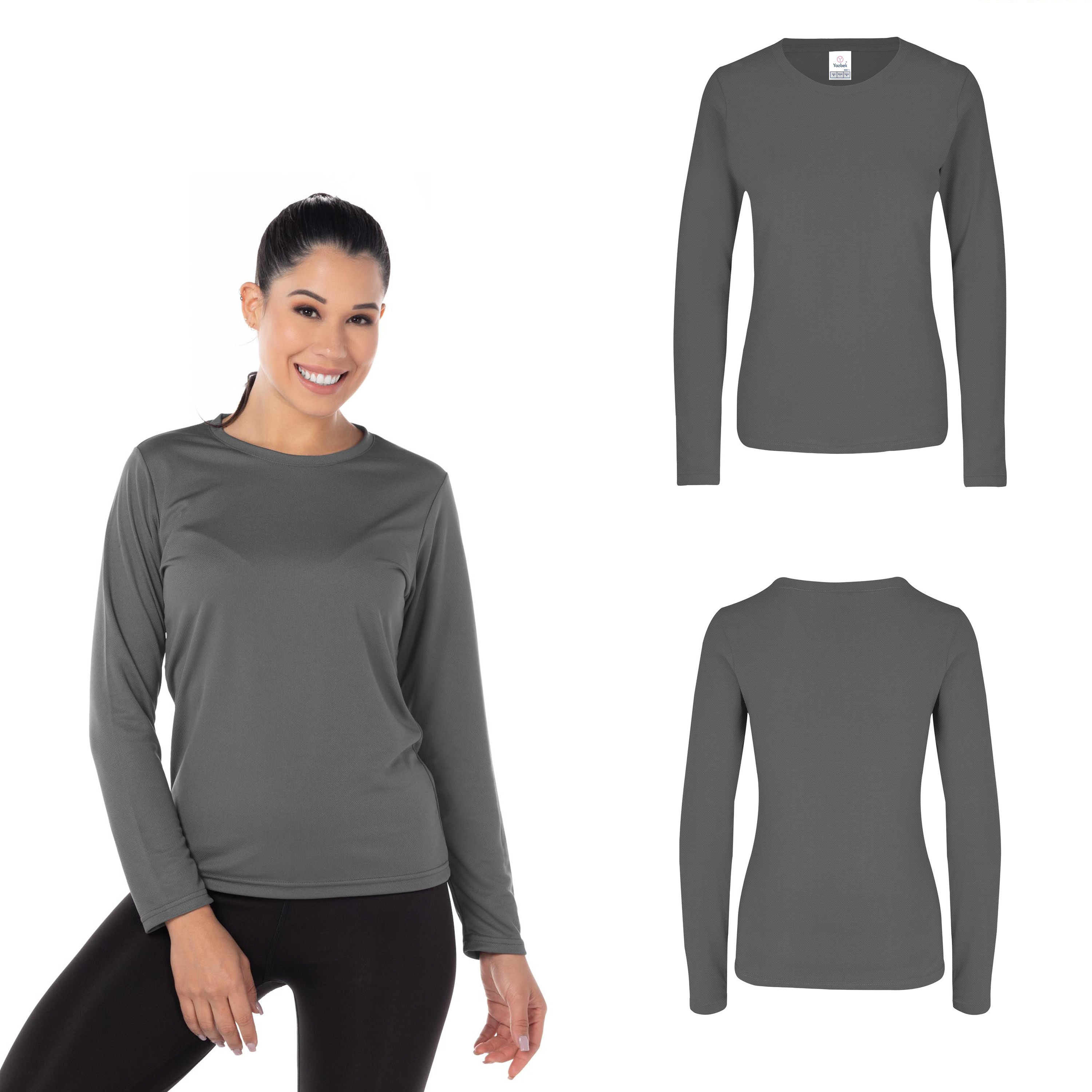 Foto 3 pulgar | Playera Yazbek Gris para Dama