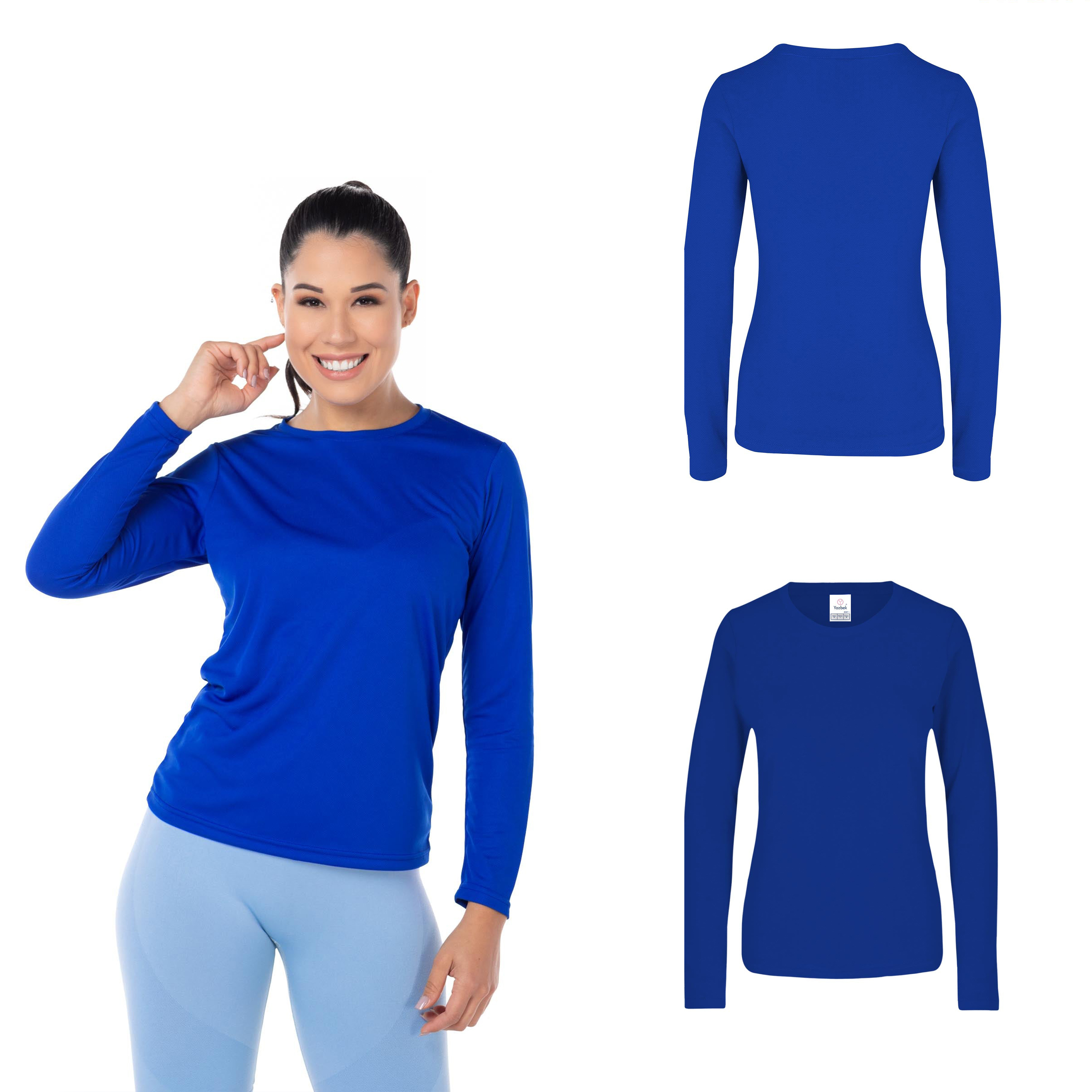 Foto 3 pulgar | Playera Yazbek Azul para Mujer
