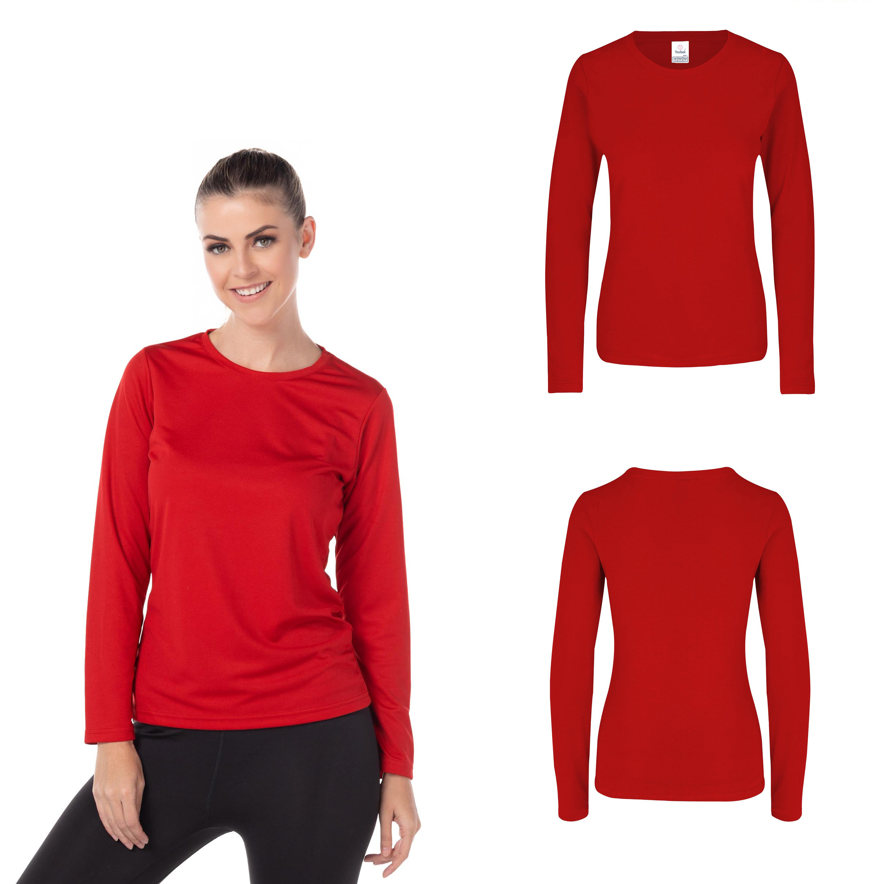 Foto 3 pulgar | Playera Yazbek Roja para Mujer