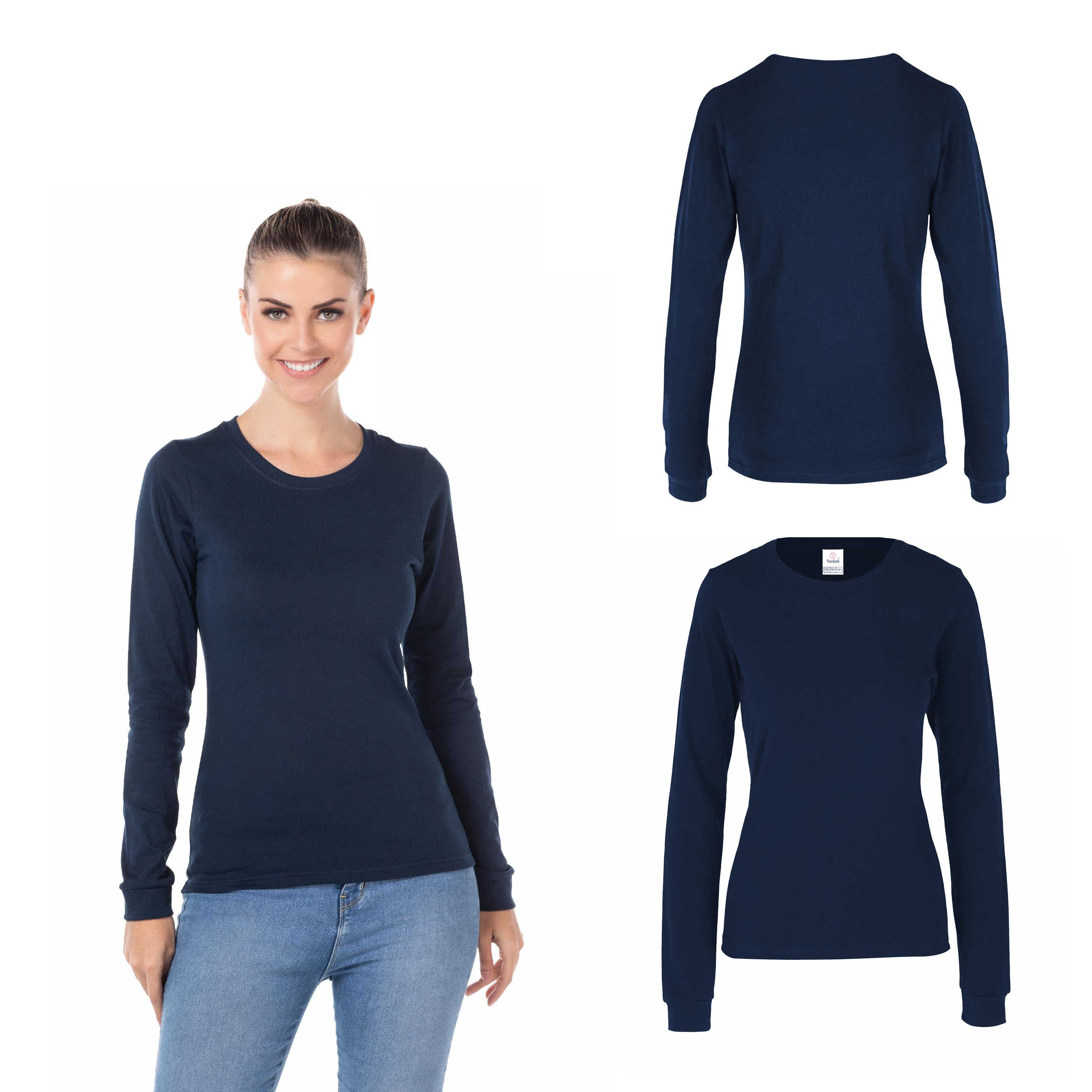 Foto 3 pulgar | Playera Yazbek Azul para Mujer