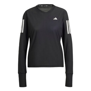Foto 1 | Playera Adidas Own The Run Manga Larga Negra para Mujer