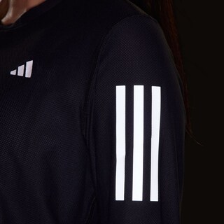 Foto 8 | Playera Adidas Own The Run Manga Larga Negra para Mujer