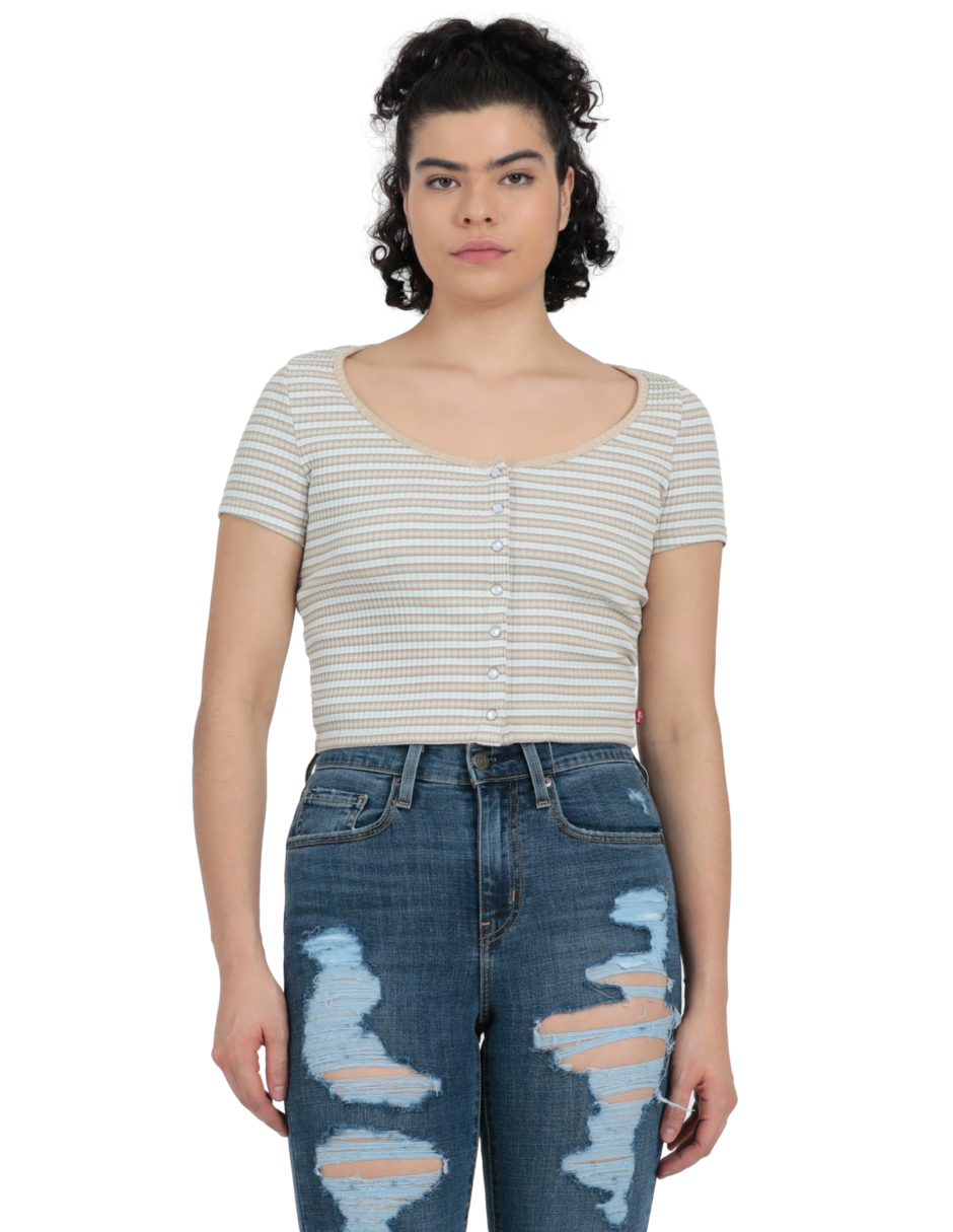 Foto 2 pulgar | Top Britt Snap Front Levi's