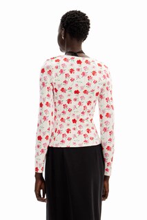 Foto 5 | Playera Patch Flores Desigual