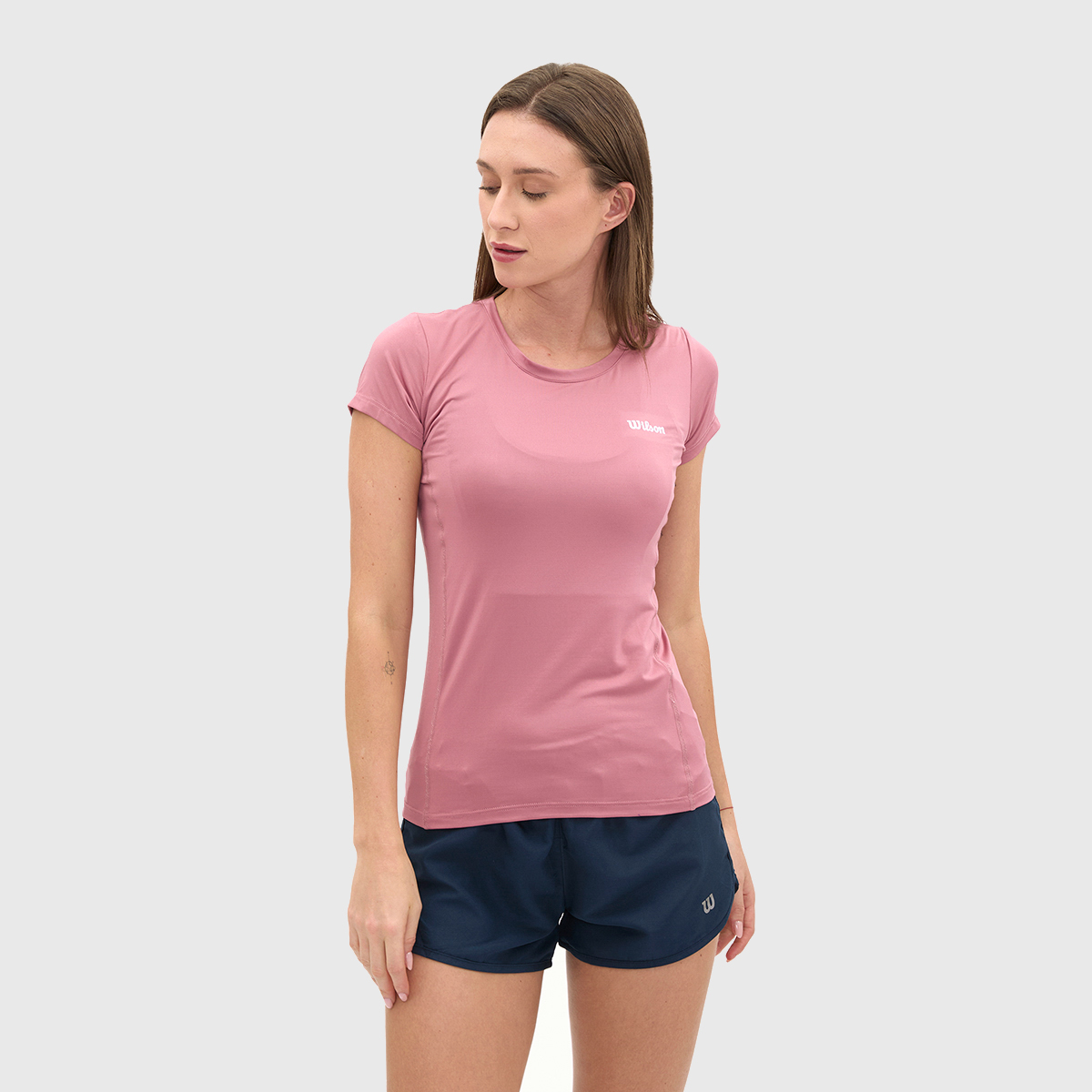 Foto 2 | Playera Wilson Ultraligera Cuello Redondo para Mujer