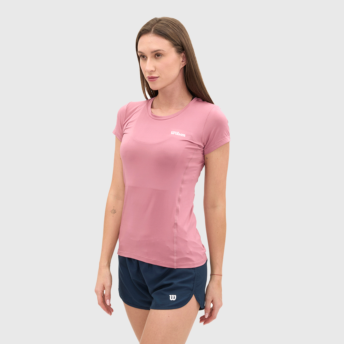 Foto 5 pulgar | Playera Wilson Ultraligera Cuello Redondo para Mujer