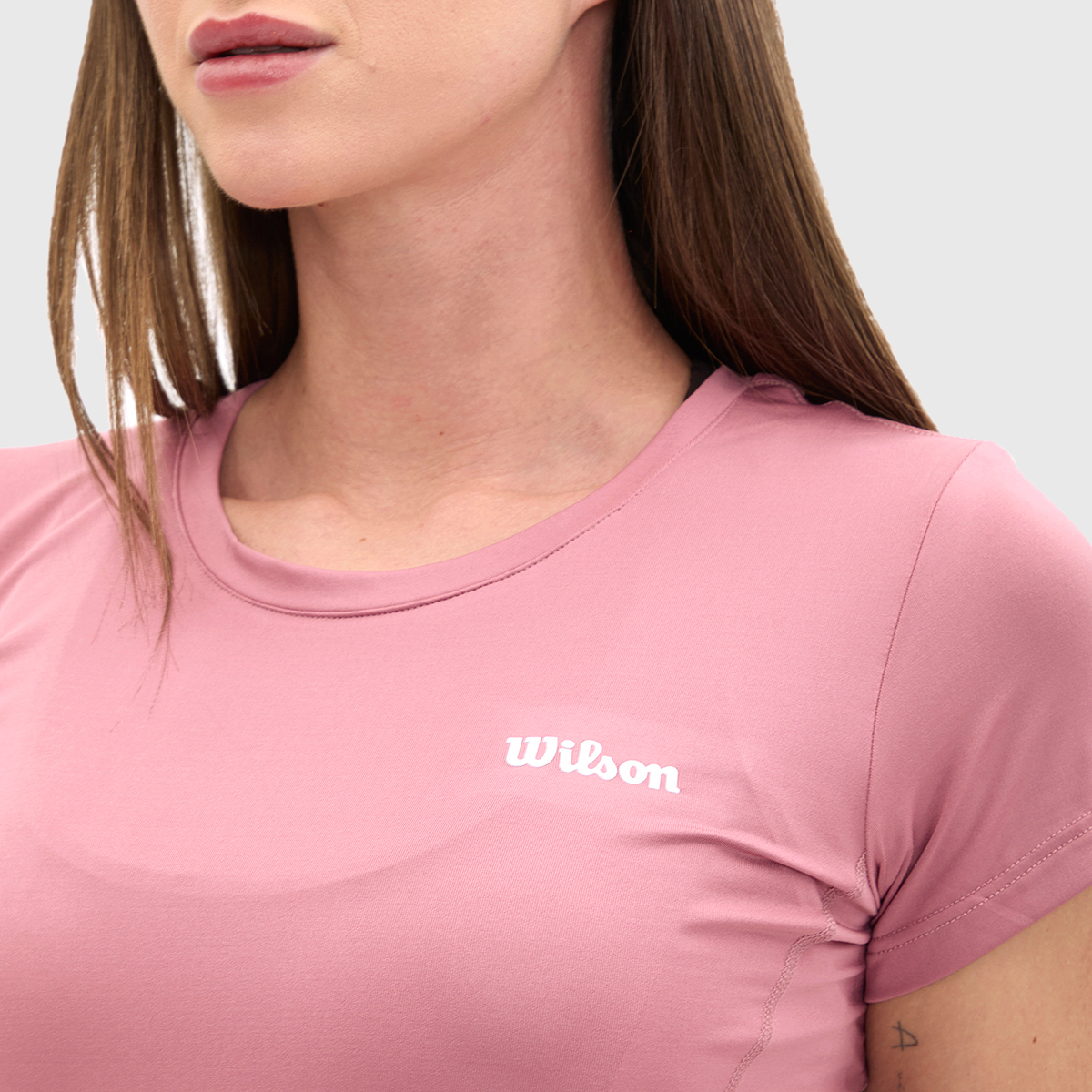 Foto 6 pulgar | Playera Wilson Ultraligera Cuello Redondo para Mujer