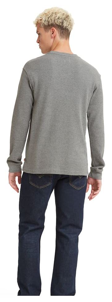 Foto 4 pulgar | Camisa Levi's Para Hombre, Manga Larga, Relajada, Térmica, Talla M, Gris - Venta Internacional.