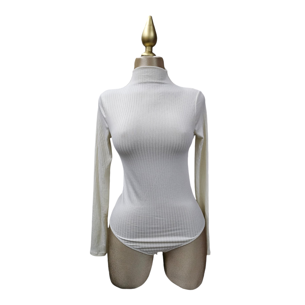 Body Manga Larga Vainilla Para Dama Heart & Hips