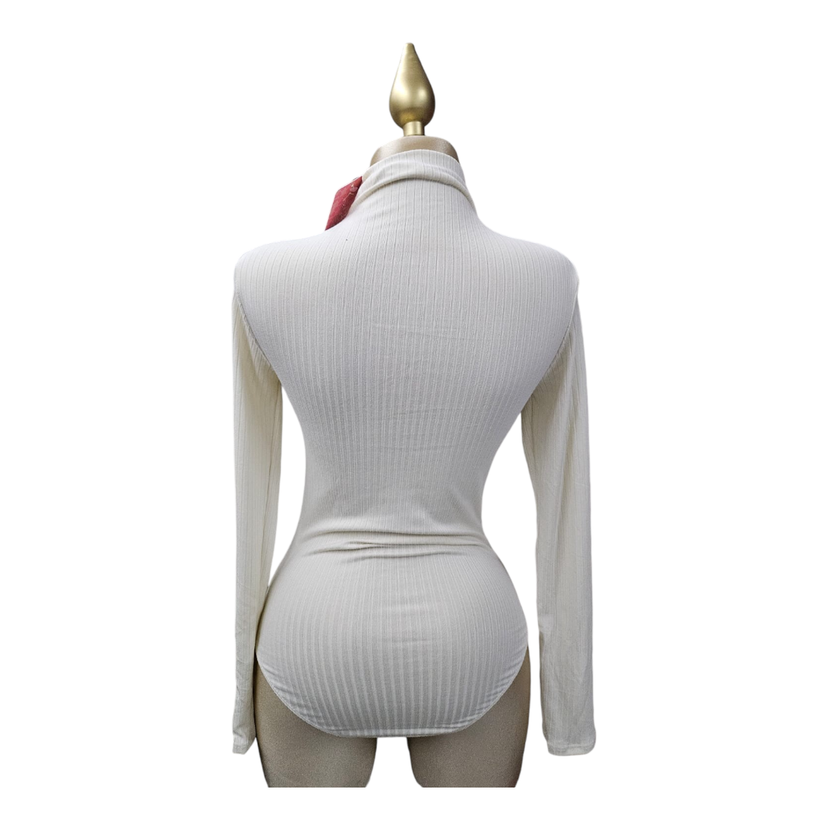 Foto 3 | Body Manga Larga Vainilla Para Dama Heart & Hips