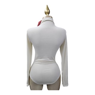 Foto 3 | Body Manga Larga Vainilla Para Dama Heart & Hips
