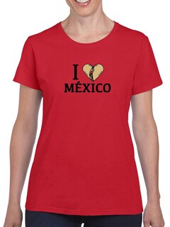 Foto 1 | Playera Smartprintsink color Rojo para Mujer