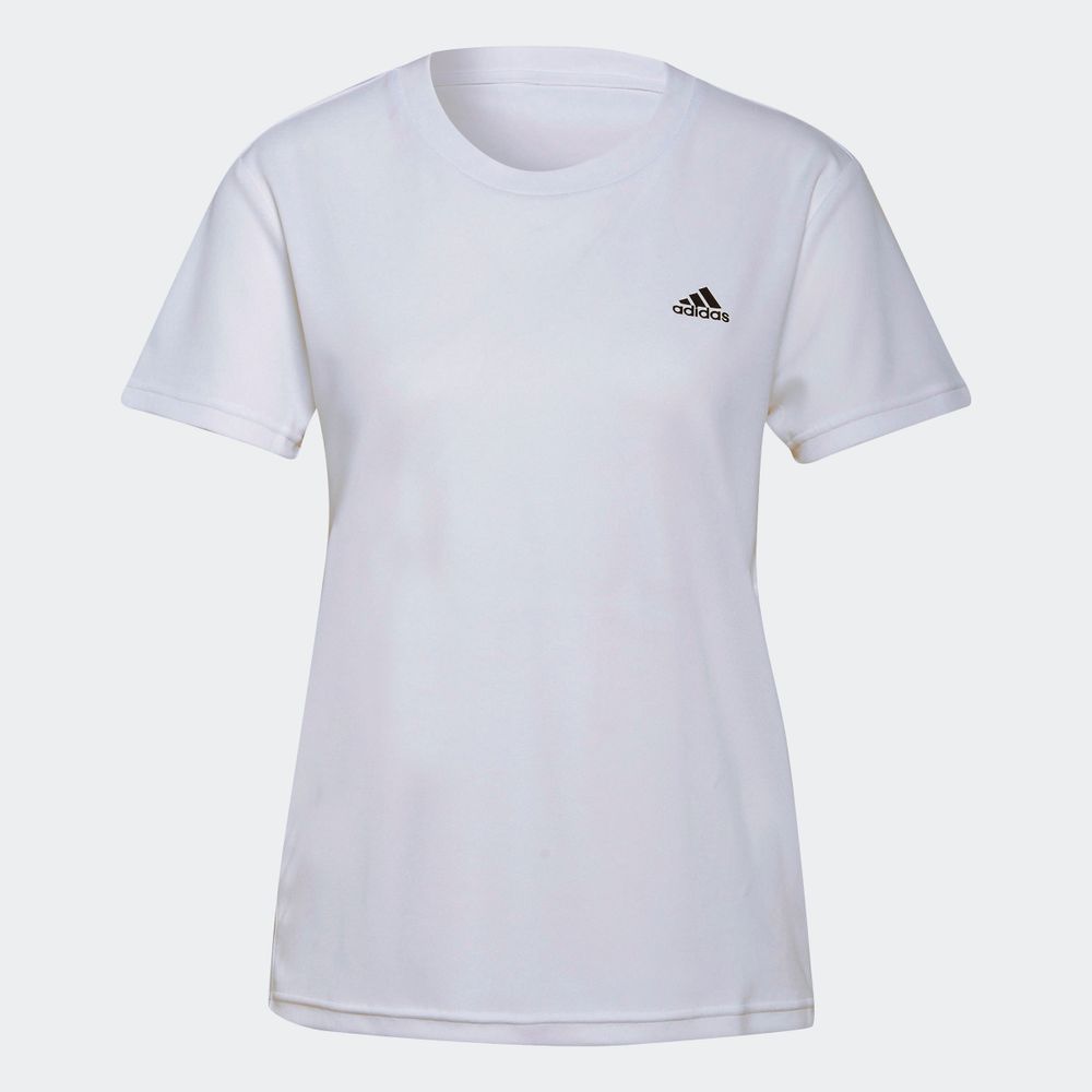 Foto 3 pulgar | Playera Adidas Aeroready Designed 2 Move Sport color Blanco para Mujer