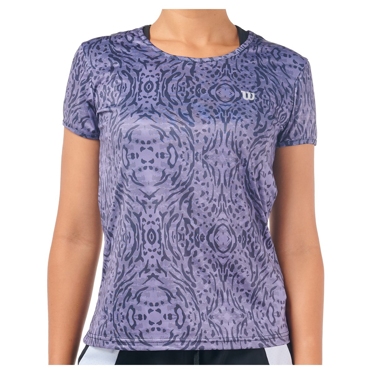 Foto 2 pulgar | Playera De Dama Wilson 4066 Color Morado Diseño De Cebras