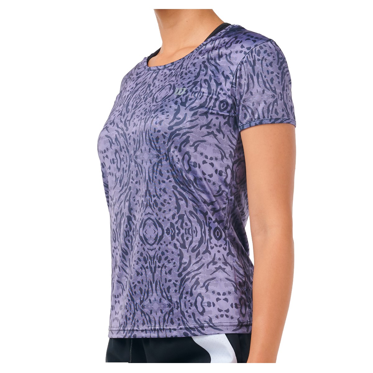 Foto 3 pulgar | Playera De Dama Wilson 4066 Color Morado Diseño De Cebras
