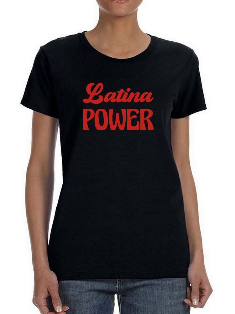 Foto 2 pulgar | Playera Smartprintsink Para Mujer Poder Latina Color Negro